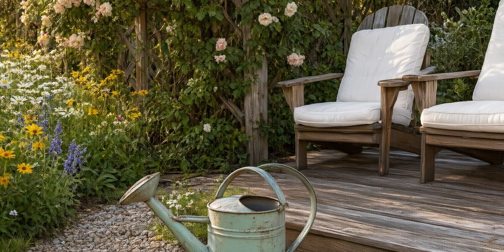 A backyard photo before any design