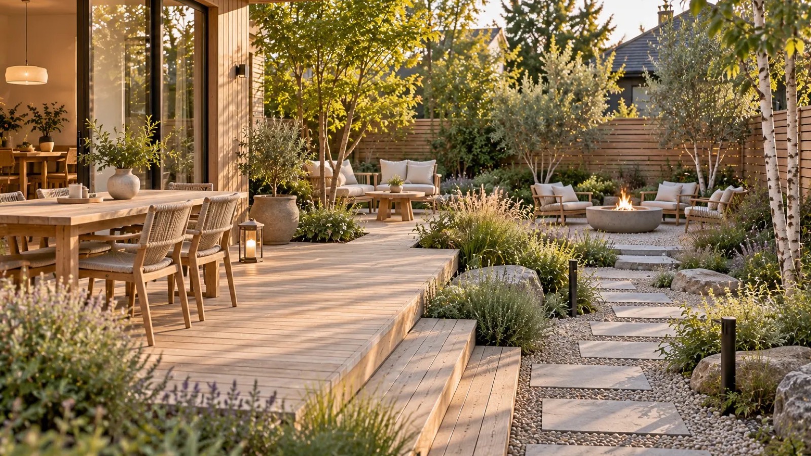 Nordic backyard design — AI-generated concept render
